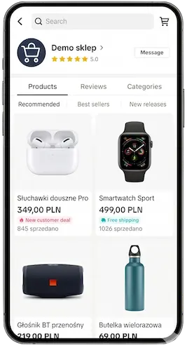 TikTok Shop - profil i sklep marki