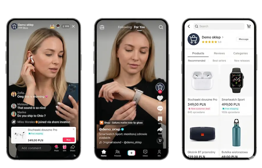 TikTok Shop - LIVE Shopping, shoppable video i sklep marki w aplikacji TikTok