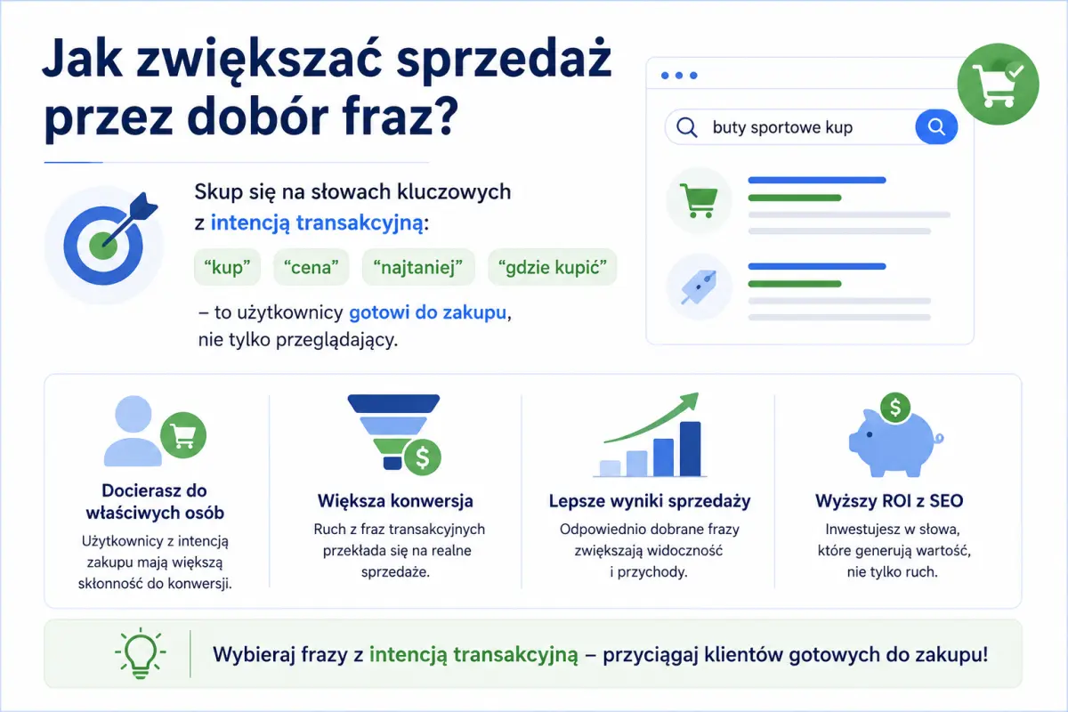Dobór słów kluczowych z intencją zakupową w e-commerce