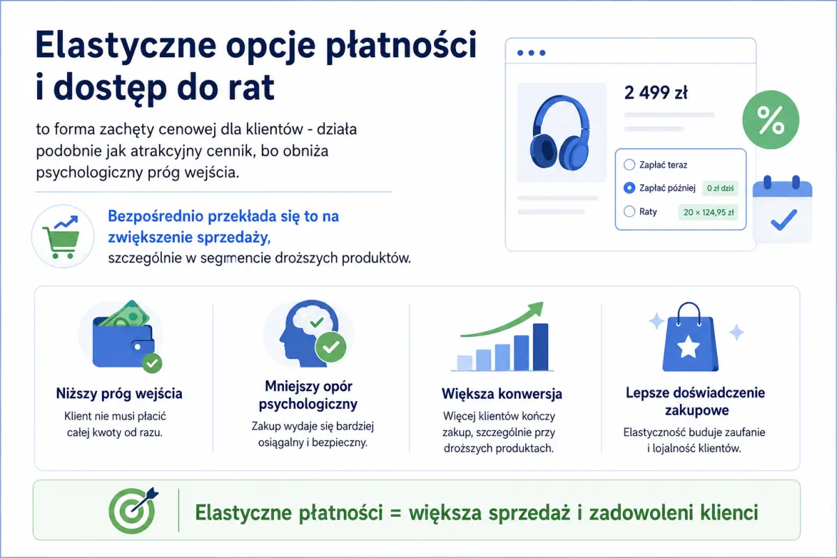 Różnorodność metod płatności w sklepie internetowym