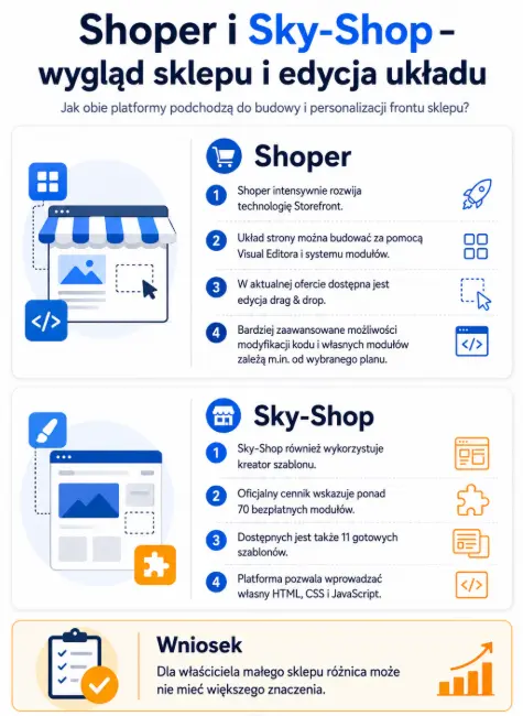 Wygląd sklepu Shoper i Sky-Shop