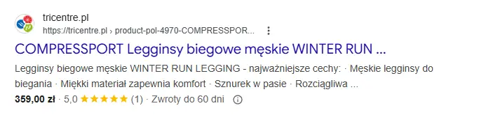 Przykłady wyników rozszerzonych Rich Snippets w wynikach Google